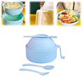 thumbnail image 1 of Olilia Microwave Ramen Bowl with Lid, 2025 New Ramen Noodles Bowl Set with Chopsticks, Spoon and Fork, Ramen Bowl Microwavable Portable Ramen Cooker, Apartment Essentials (Blue), 1 of 8