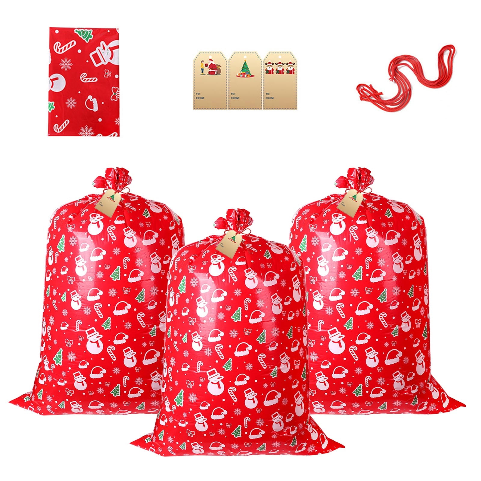 Olilia Package Extra Large Christmas Gift Bags 56x31 Inch 3pcs Jumbo Olilia package extra large christmas gift bags 56x31 inch 3pcs jumbo