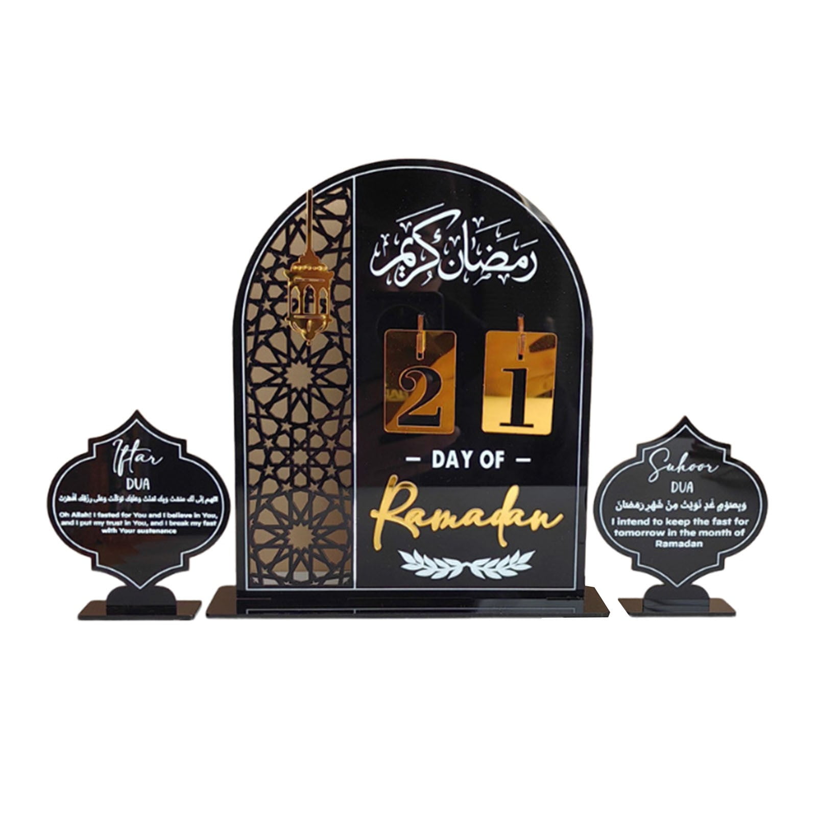Olilia Ramadan Advent Countdown Calendar Acrylic Ramadan Decorations