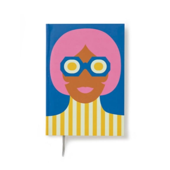 Olimpia Zagnoli Blue Midsized Lined Notebook, (Paperback)