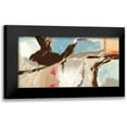 thumbnail image 1 of Olin, Chaz 14x9 Black Modern Framed Museum Art Print Titled - Aqua and Greige, 1 of 5
