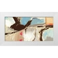 thumbnail image 1 of Olin, Chaz 24x14 White Modern Wood Framed Museum Art Print Titled - Aqua and Greige, 1 of 4