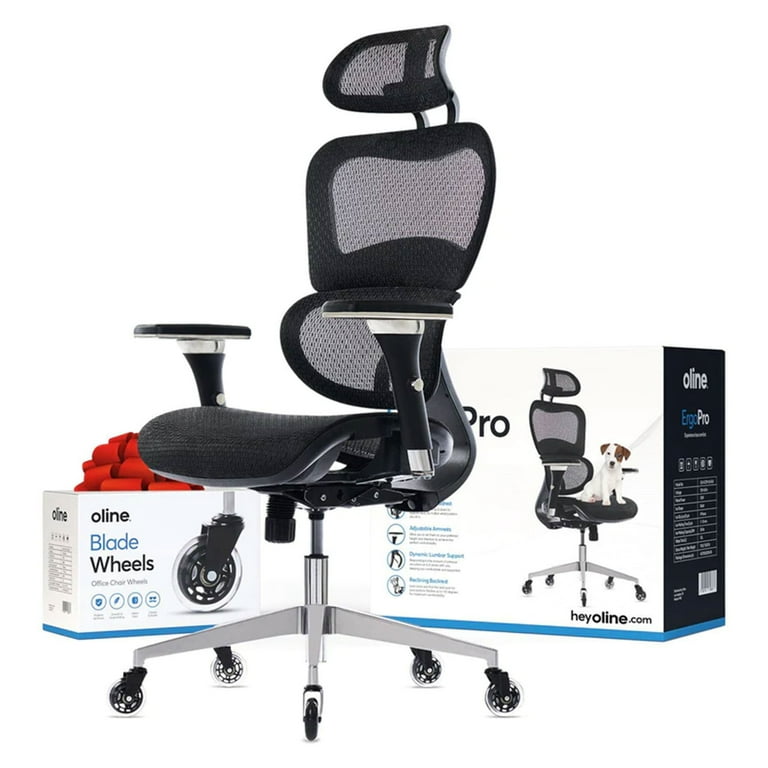 INZER ErgoPro L  ブラック Oline ErgoPro Ergonomic Office Chair with Lumbar Support