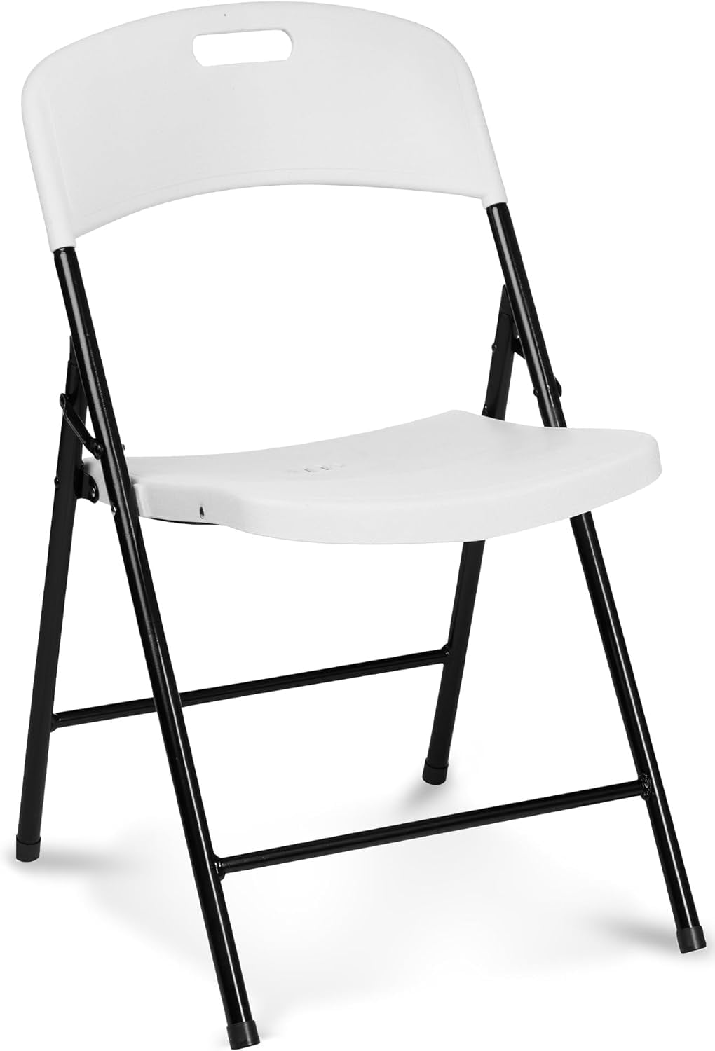 White Plastic Indoor/Outdoor Folding Party Chair, 1 Pack