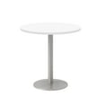thumbnail image 1 of Olio Designs 30" Round Wood Top Pedestal Dining Table in White and Silver, 1 of 1