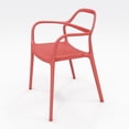thumbnail image 1 of Olio Designs Dali Plastic Indoor-Outdoor Dining Arm Chair in Poppy, 1 of 8