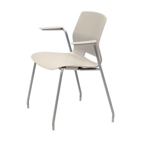 Olio Designs Lola 31"H Dining Chair, Leg Base, Arms, Moonbeam