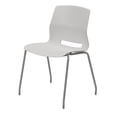 thumbnail image 1 of Olio Designs Lola 31"H Stack Chair, Leg Base, Armless, Light Grey, 1 of 8