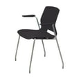 thumbnail image 1 of Olio Designs Lola 31"H Stack Chair, Leg Base, Arms, Black, 1 of 5