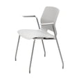 thumbnail image 1 of Olio Designs Lola 31"H Stack Chair, Leg Base, Arms, Light Grey, 1 of 5