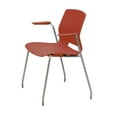 thumbnail image 1 of Olio Designs Lola 31"H Stack Chair, Leg Base, Arms, Peri Red, 1 of 5