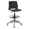 thumbnail image 1 of Olio Designs Lola Drafting Stool, 5 Star Caster Base, Black, 1 of 6