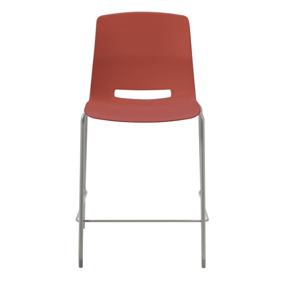 Olio Designs Lola Stacking Barstool, 25" Seat Height, Peri Red
