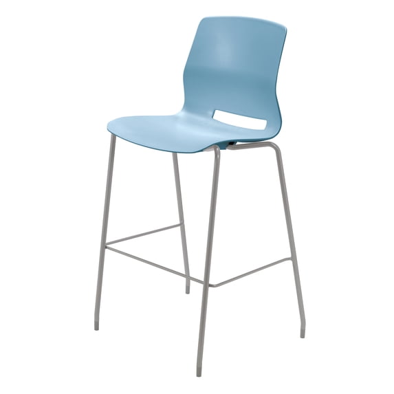 Olio Designs Lola Stacking Barstool, 30" Seat Height, Sky Blue