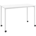 thumbnail image 1 of Olio Designs Spright Mobile Wood Top Work Table Desk in White, 1 of 1