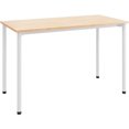 thumbnail image 1 of Olio Designs Spright Wood Top Work Table Desk in Maple and White, 1 of 1