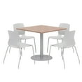 thumbnail image 1 of Olio Designs Square 36in Lola Dining Set - Cherry Table - Gray Chairs, 1 of 1