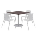 thumbnail image 1 of Olio Designs Square 36in Lola Dining Set - Espresso Table - Gray Chairs, 1 of 1