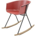 thumbnail image 1 of Olio Designs Tee Plastic Black Coffee Frame Rocker in Coral and Latte, 1 of 1