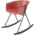 thumbnail image 1 of Olio Designs Tee Plastic Black Coffee Frame Rocker in Coral and Umber, 1 of 1