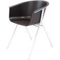 thumbnail image 1 of Olio Designs Tee Plastic Guest Arm Chair in Black Coffee and Silver, 1 of 1