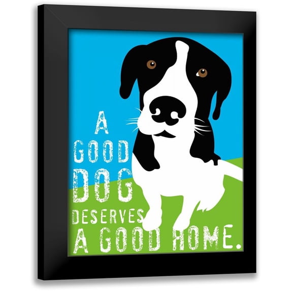Oliphant, Ginger 15x18 Black Modern Framed Museum Art Print Titled - A Good Dog