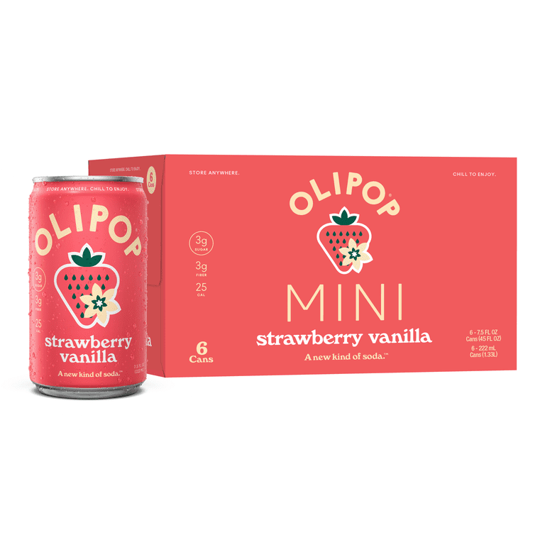【ほぼ未使用】POD MINI OLIPOP MINIs 3g Fiber Prebiotic Soda, Strawberry Vanilla, 7.5 fl