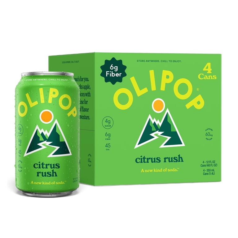 Olipop Prebiotic Soda, Beverages w/ Prebiotics, Botanicals & Plant