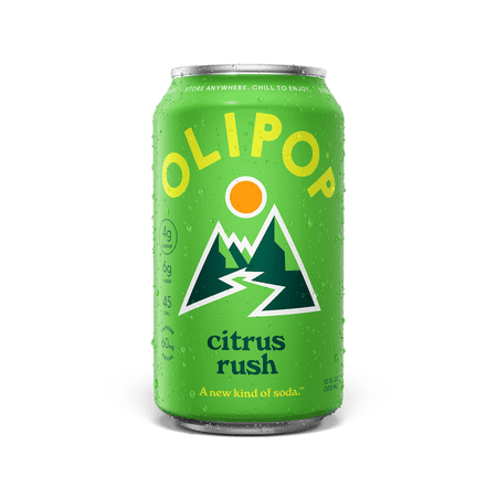 Olipop Prebiotic Soda, Beverages w/ Prebiotics, Botanicals & Plant Fiber, Citrus Rush, 12 fl oz