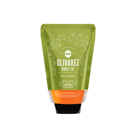 Olivarez Honey Company, California Wildflower, 16oz Squeeze Pouch