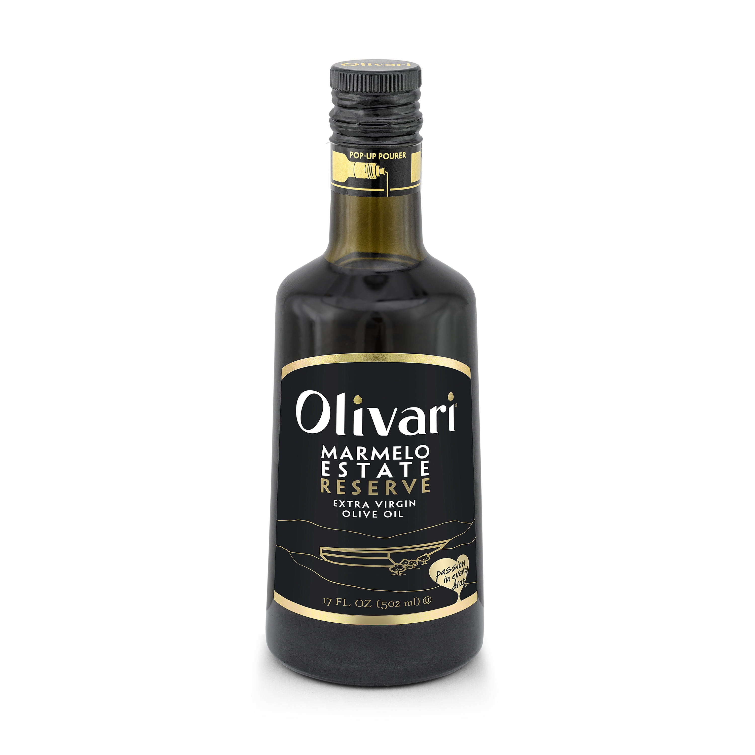 Olivari Marmelo Estate Reserve Extra Virgin Olive Oil, 17 fl oz Glass Bottle