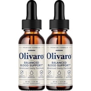 Olivaro Drops   Advanced Formula Natural Blend Blood Support Liquid Supplement, 2 Pack, 2 Month Supply
