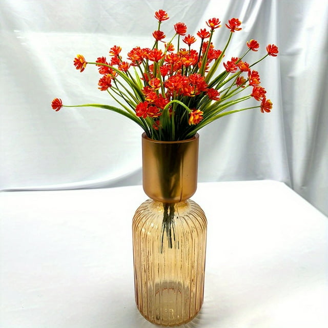 Olive Artificial Wedding Flowers Elegant Yellow Blossoms in a Textured