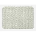 thumbnail image 1 of Olive Bath Mat, Branches and Leaves Botanical Elementsizing Peace, Plush Bathroom Decor Mat with Non Slip Backing, 29.5" X 17.5", Olive Green Grey, by Ambesonne, 1 of 2