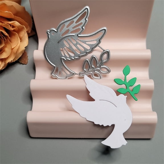 Olive Branch Dove Metal Cutting tool, Sharp Cutting Craft tool, for Shaping Card Stock Paper, Brown Craft Paper, Craft Paper Sheets and Art Paper for Kids with Die Cutting Machine