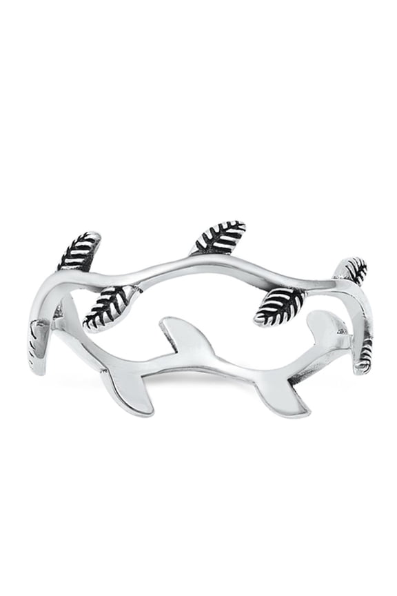 Olive Branch Peace Leaves Wholesale Ring .925 Sterling Silver Band Jewelry Female Male Size 10