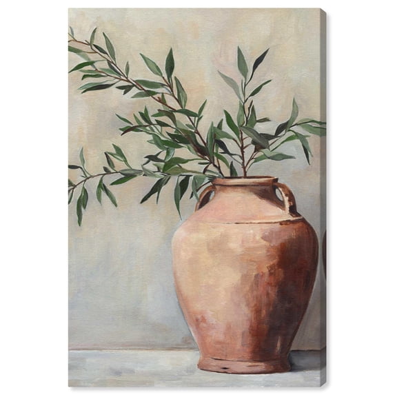 Olive Branch Wall Art Canvas Classic Cottage Art by Art Remedy, Gallery Wrapped, 30" x 45"
