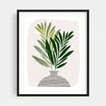 thumbnail image 1 of Olive Branches - Painting Botanical Minimalist Line Art Floral Nature Abstract Modern Art Black Framed Wall Art Print 6 x 8 inches, 1 of 4