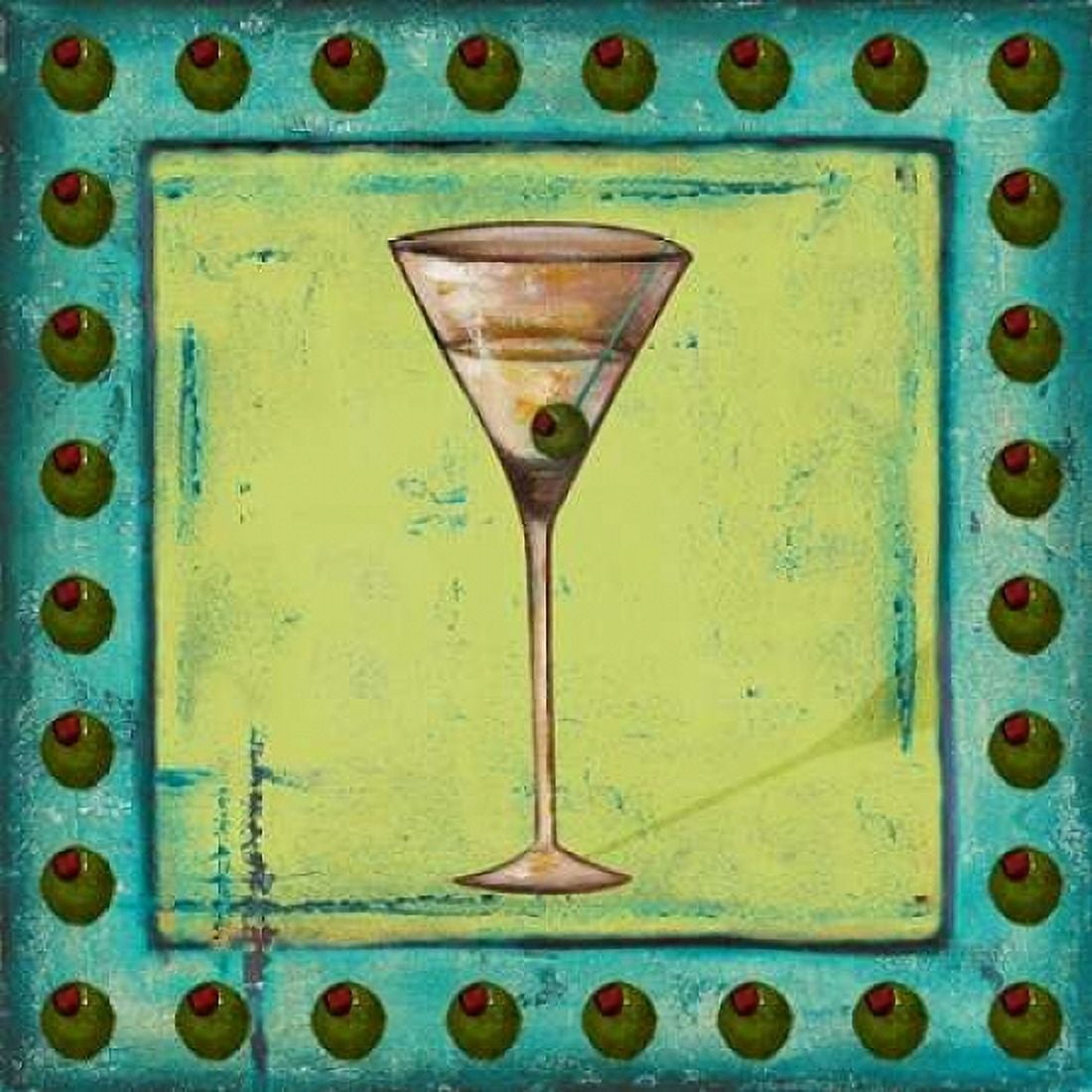 Olive Coctelito Canvas Art - Patricia Pinto (24 x 24)