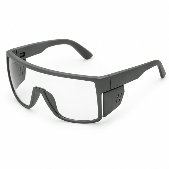 Olive Drab Photochromic Safety Glasses with UV400 Protection, ANSI Z87 Impact Approved