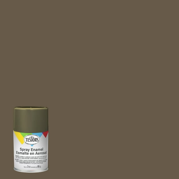 3 Pack, Olive Drab, Rust-Oleum Testors Metallic Enamel Spray Paint- 1265T, 3 oz.