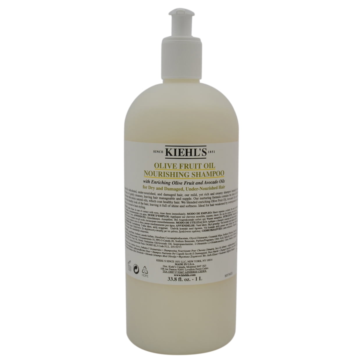 Olive Fruit Oil Nourishing Shampoo by Kiehl's for Unisex - 33.8 oz Shampoo