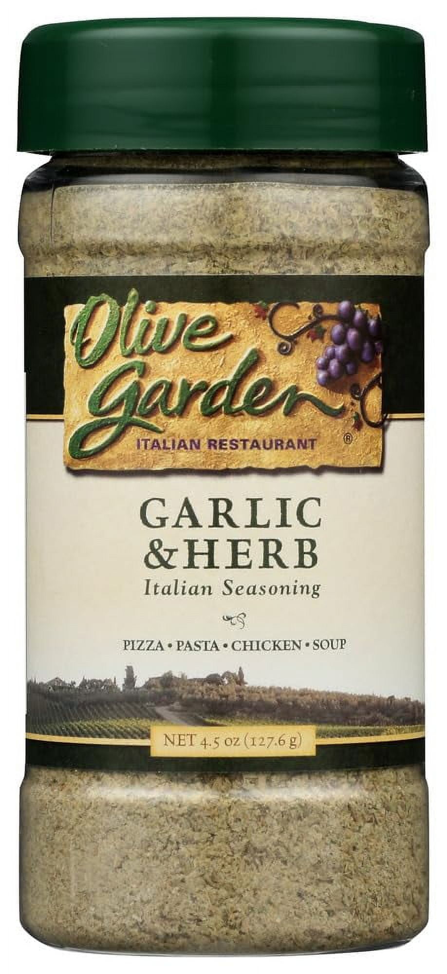Olive Garden Garlic & Herb HYZ01 Italian Seasoning, 4.5 Ounce