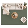 Olive Green Area Rug 8'x10', Deep Green Color Solid Background Autumnal ...
