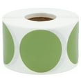 thumbnail image 1 of Olive Green Circle Dot Stickers | 1.5" Inches Round | 500 Pack, 1 of 3