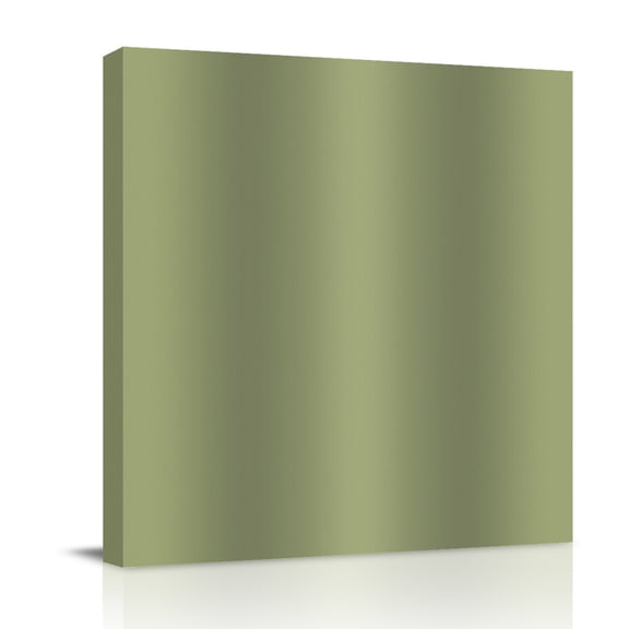 Olive Green Gradient Canvas Wall Art for Living Room, Abstract Rustic Sage Green Minimalist Poster Print Painting for Bedroom Office Home Decoration Wall Pictures Prepare To Hang 8"x8"