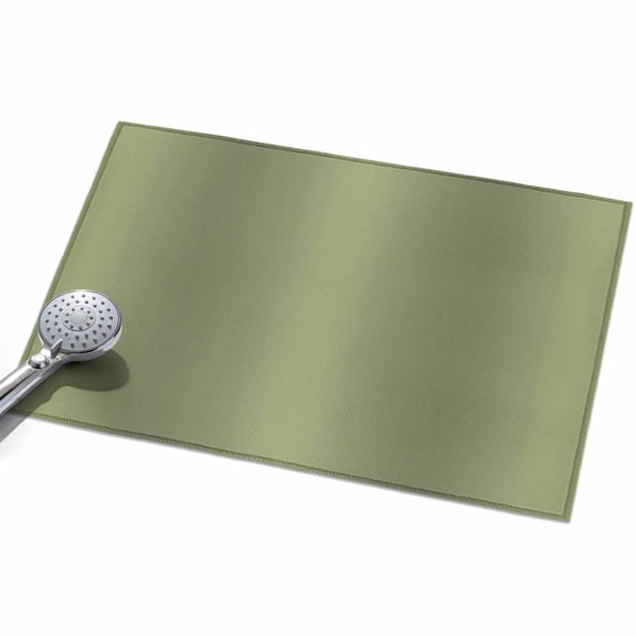 Olive Green Gradient Front Door Rugs 2x3ft Abstract Rustic Sage Green Minimalist Washable Rug, Non Slip Indoor Carpet Absorbent Floor Mat for Living Room Bedroom Dining Room