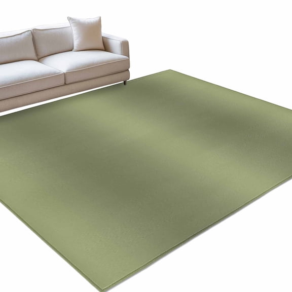 Olive Green Gradient Rectangle Rug 6'x9' Abstract Rustic Sage Green Minimalist Washable Area Rugs for Living Room Bedroom Entryway Non Slip Entrance Door Mat Indoor Floor Carpet