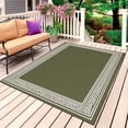 thumbnail image 1 of Olive Green Greek Key Outdoor Rug for Patio/Deck/Porch, Non-Slip Large Area Rug 6 x 9 Ft, Geometric Greece Ancient Farmhouse Geo Indoor Outdoor Rugs Washable Area Rugs, Camping Rug Carpet Runner, 1 of 8