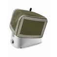 thumbnail image 1 of Olive Green Greek Key Toaster Cover 2 Slice, Small Kitchen Appliance Covers, Geometric Greece Ancient Farmhouse Geo Toaster Oven Cover with Loop, Bread Machine Cover Polyester Dust Cover Protection, 1 of 4